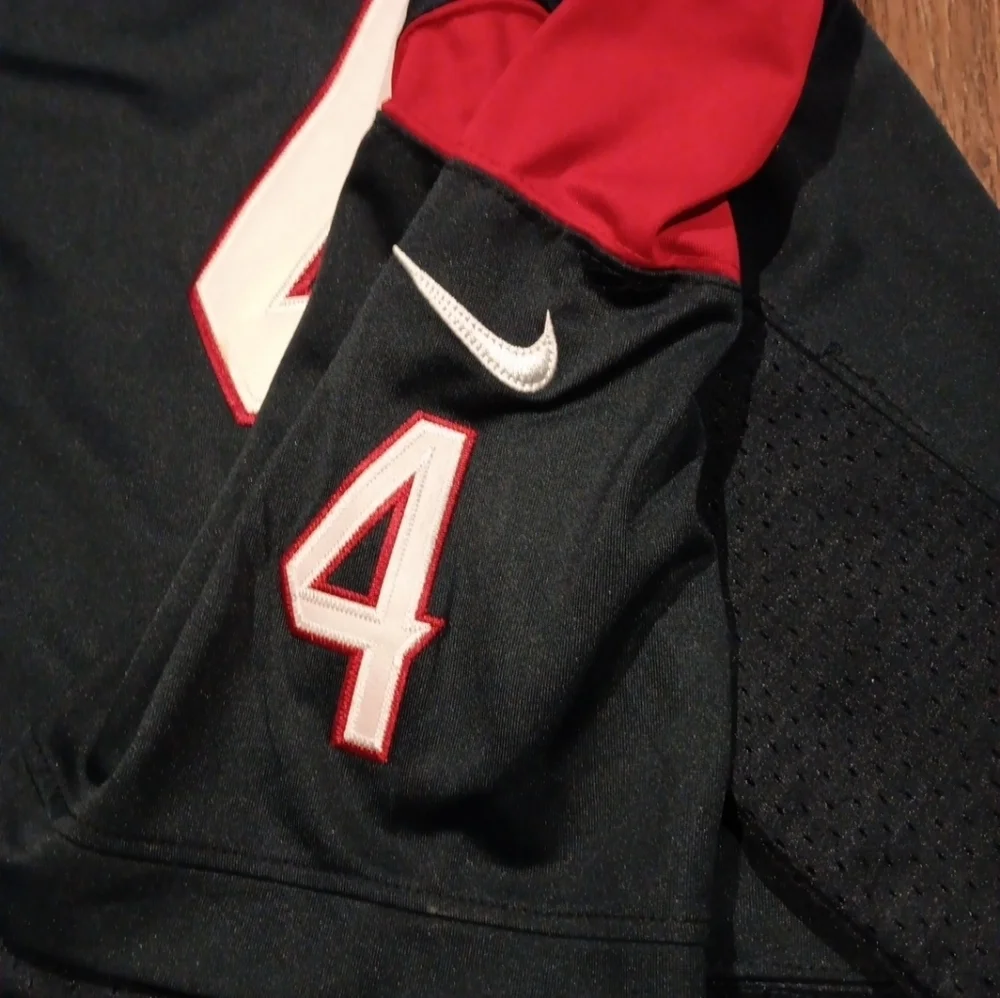 Nike On field Houston Texans Deshaun Watson 4 Blue Jersey Size 52
